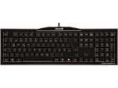 CHERRY MX3.0 KEYBOARD US International 104 Key LAYOUT Lasered KEYS BLACK USB MX Blue Switches (Cherry: G80-3850LSBEU-2)
