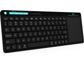 Rii K18 Multimedia Wireless 2.4G and Wired Qwerty Keyboard With BUILD-IN Large Size TouchPad Mouse (Rii: RT-K18)