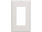 Cables To Go Single Gang White Wall Plate (CABLES TO GO: 03725)