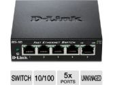 D-Link 5PORT UNMANAGED 10/100 SWITCH METAL CHASSIS (D-Link: DES-105)