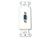 Cables To Go HD15F VGA Wall Plate Insert White (Cables to Go: 37052)