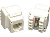 Cables To Go - Cat3 RJ-12 Phone Keystone Jack White (CABLES TO GO: 03801)