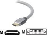 BELKIN CABLES 4FT PUREAV HDM/DVI-D SILVER (Belkin Components: AV52400-04)