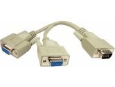 CABLES UNLIMITED VGA HDB15 1M and 2F Splitter (Cables Unlimited: PCM-2250)