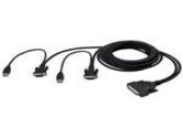 Belkin OmniView ENTERPRISE Series Dual-Port KVM Cable, 12 Ft USB (Belkin Components: F1D9401-12)