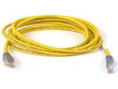 Belkin 3ft 10/100BT CAT5 Crossover Yellow RJ45M/RJ45M Molded Gray Boot (Belkin Components: A3X126-03-YLW-M)