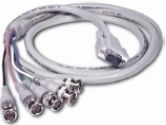 Cables Unlimited 10’ VGA Cable - HD15 Male to 5 BNC (CABLES TO GO: 07573)