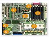 Supermicro EATX MBD E7520 EM64T 800 MARV 8X SATA 2X GETH VGA (SUPER MICRO Computer: X6DHT-G)