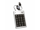 Adesso 19-KEY USB NUMERIC KEYPAD W/000 AND BACKSPACE KEY  SILVER (ADESSO: AKP-150)