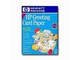 HP 20SHTS Greeting Card Paper w/ 20 ENV- Letter Pre-SCOR 1/4 Fold (HEWLETT-PACKARD: C1812A)